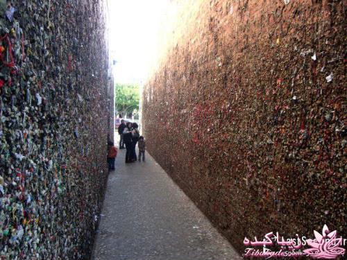 جالبه :) عجیب ترین دیوار دنیا، دیوار آدامسی