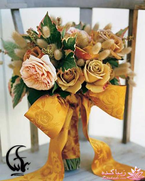 دسته گل های زیبا برای عروس های پاییزی