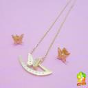 نیم ست استیل طلایی مجلسی