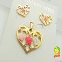 نیم ست دخترانه طرح قلب