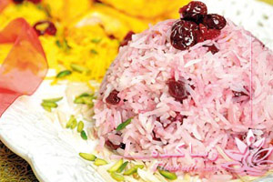 آلبالو، پلو، مواد، طرز، تهیه