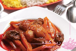 خورشت، خورش، غذا، هویج، رنگ