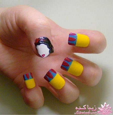 طرح های جالب لاک ناخن