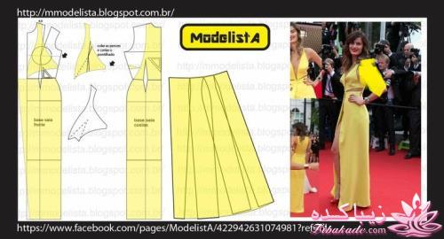 ژورنال لباسهای زنانه با الگو