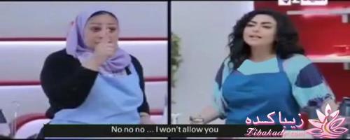 کتک خوردن مجری زن در برنامه زنده(عکس)