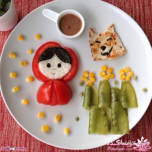 خلاقیت در تزیین غذا