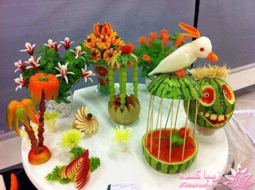 خلاقیت در تزیین غذا