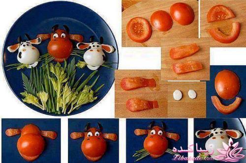 خلاقیت در تزیین غذا