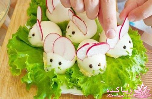 خلاقیت در تزیین غذا