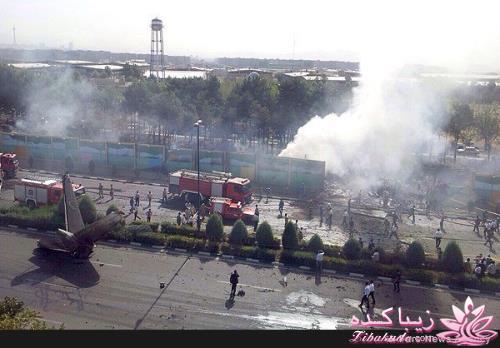 سقوط هواپیمای مسافربری در فرودگاه مهرآباد
