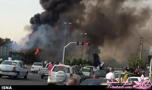 سقوط هواپیمای مسافربری در فرودگاه مهرآباد