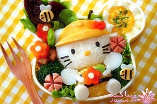 خلاقیت در تزیین غذا