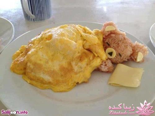 خلاقیت در تزیین غذا