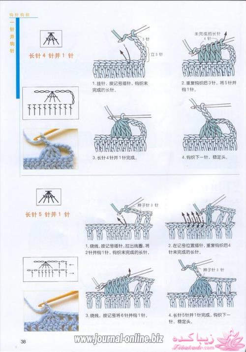 آموزش اصول اولیه ی قلاب بافی و نقشه خوانی