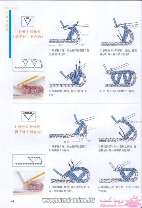 آموزش اصول اولیه ی قلاب بافی و نقشه خوانی