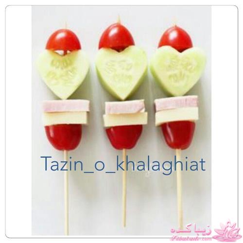 خلاقیت در تزیین غذا