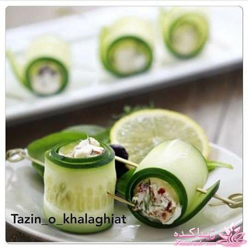 خلاقیت در تزیین غذا