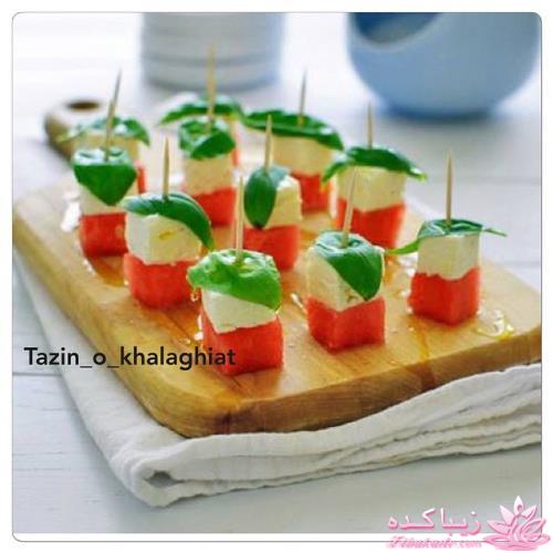 خلاقیت در تزیین غذا