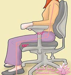 توصیه های مهم برای نحوه نشستن پشت کامپیوتر