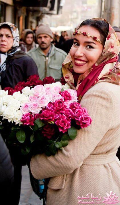 دختر زیبای گلفروش در تهران