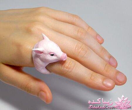 انگشتر با سر حیوان