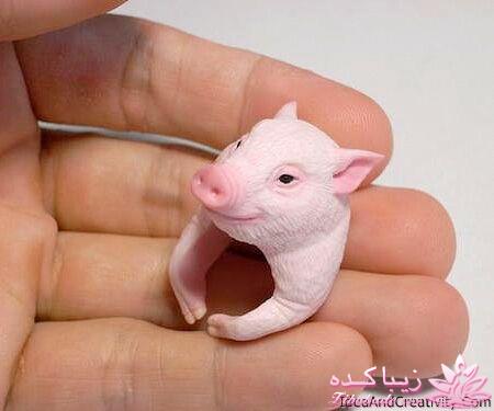 انگشتر با سر حیوان