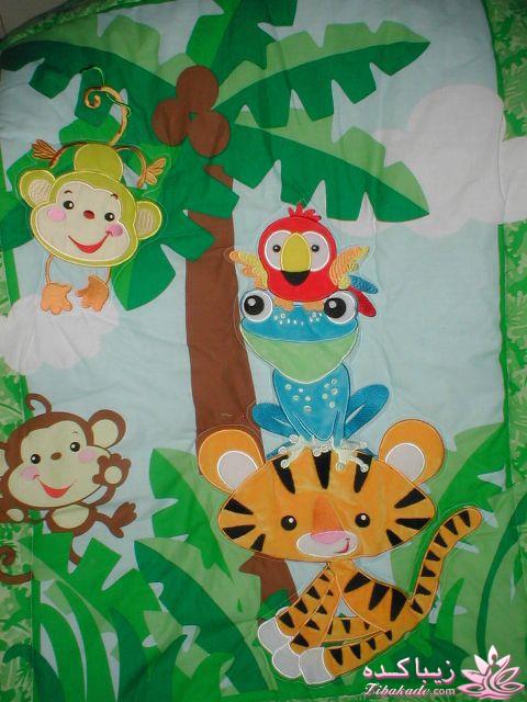 دوخت و تيكه دوزي سرويس خواب براي ني ني هاي خوشگل