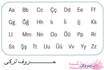 آموزش زبان ترکی استانبولی با عکس