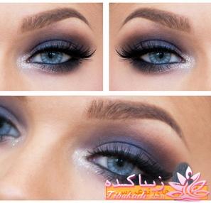 آرایش چشم رنگی به ویژه رنگ چشم طوسی