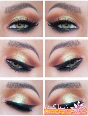 آرایش چشم رنگی به ویژه رنگ چشم طوسی