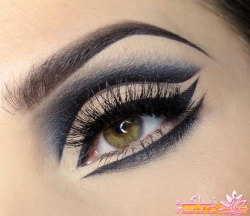 آرایش چشم رنگی به ویژه رنگ چشم طوسی