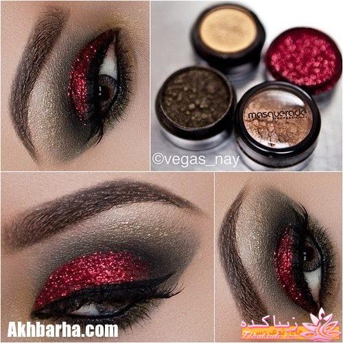 آرایش چشم رنگی به ویژه رنگ چشم طوسی