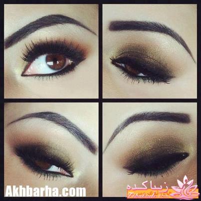 آرایش چشم رنگی به ویژه رنگ چشم طوسی