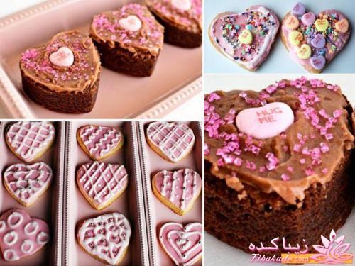 ایده برای تزئین خوراکی های روز عشق valentine