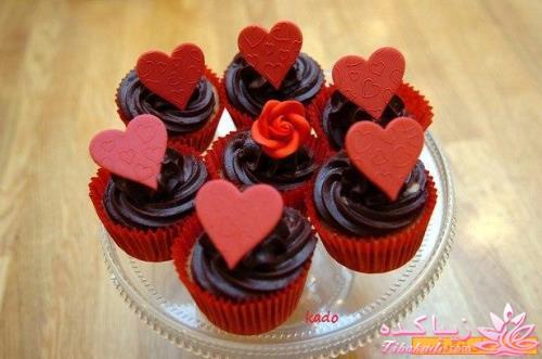 ایده برای تزئین خوراکی های روز عشق valentine