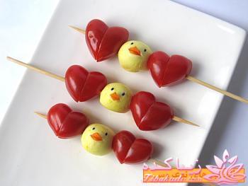 ایده برای تزئین خوراکی های روز عشق valentine