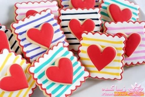 ایده برای تزئین خوراکی های روز عشق valentine