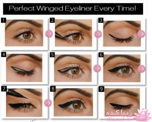 آموزش کشیدن خط چشم برای انواع چشم ها