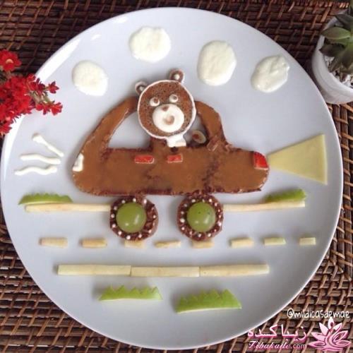 خلاقیت در تزیین غذا