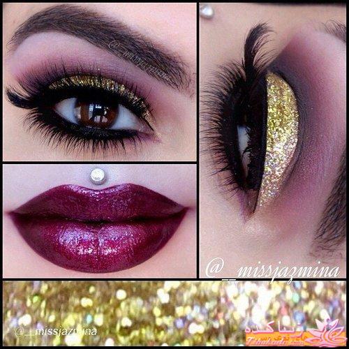 آرایش چشم رنگی به ویژه رنگ چشم طوسی