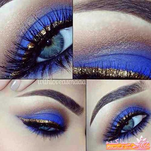 آرایش چشم رنگی به ویژه رنگ چشم طوسی
