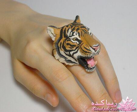 انگشتر با سر حیوان