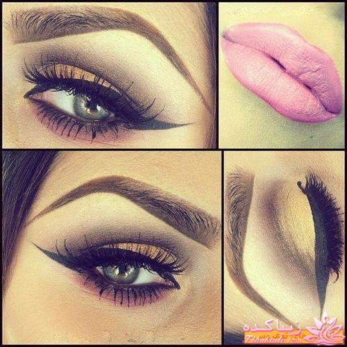 آرایش چشم رنگی به ویژه رنگ چشم طوسی