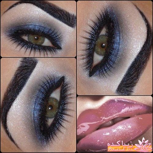 آرایش چشم رنگی به ویژه رنگ چشم طوسی