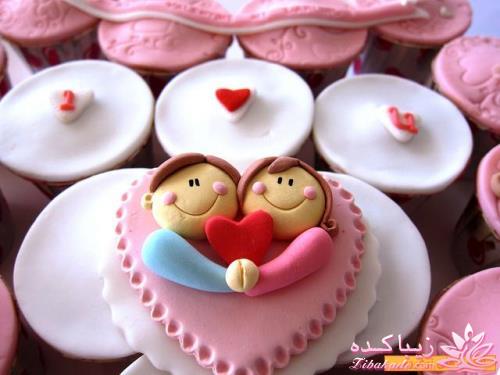 ایده برای تزئین خوراکی های روز عشق valentine