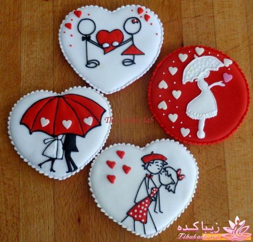 ایده برای تزئین خوراکی های روز عشق valentine