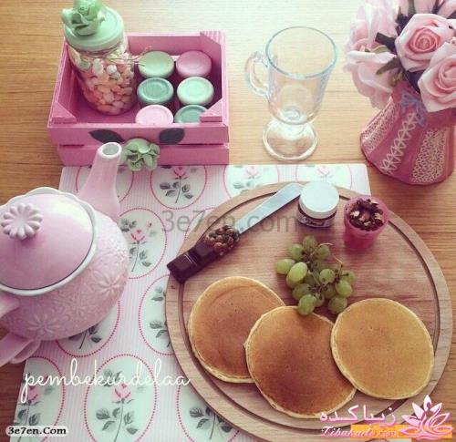 تزیین میز صبحانه و خوراکیها