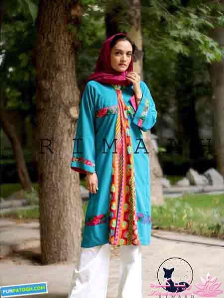 عکس های مدل شدن میترا حجار برای یک برند مانتو