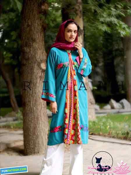 عکس های مدل شدن میترا حجار برای یک برند مانتو