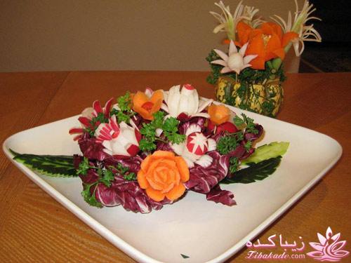 تزیین سالاد